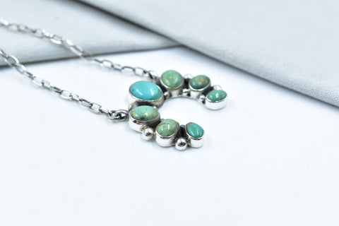 Handmade Royston Turquoise & 925 Sterling Silver Necklace
