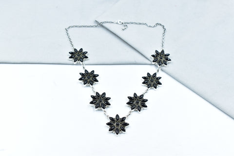 Handmade Black Onyx 925 Sterling Silver Necklace