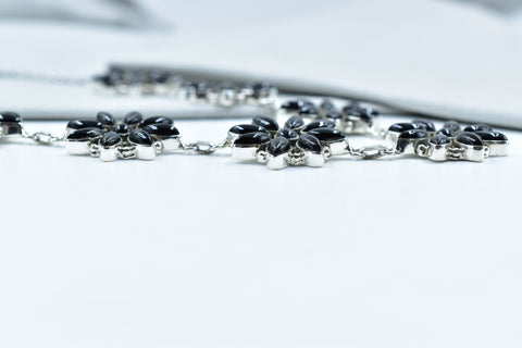 Handmade Black Onyx 925 Sterling Silver Necklace