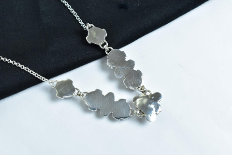 Handmade Zebra Jasper & 925 Sterling Silver Necklace
