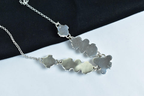 Handmade Zebra Jasper & 925 Sterling Silver Necklace