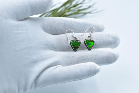 Handmade Aurora Opal & Sterling Silver Dangle Drop Earrings for Women