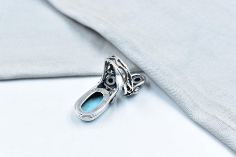 Handmade Turquoise & Sterling Silver Ring, Adjustable Ring for Women