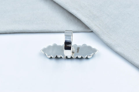Handmade Mojave Turquoise & Sterling Silver Adjustable Ring