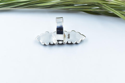 Handmade Black Onyx & Sterling Silver Adjustable Ring