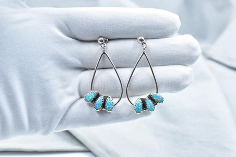 Handmade Balloon Opal & Sterling Silver Post Stud Earrings for Women