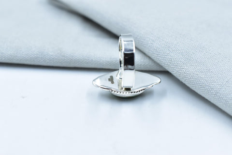 Handmade Mojave Turquoise & Sterling Silver Adjustable Ring