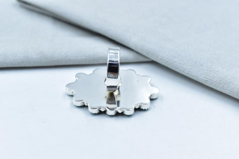 Handmade Balloon Opal & Sterling Silver Adjustable Ring