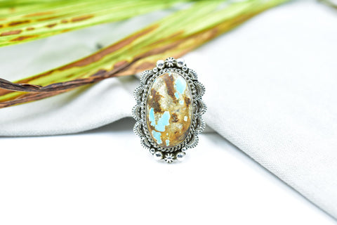 Handmade Ribbon Oyster & Sterling Silver Ring Adjustable Ring