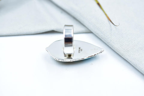 Handmade Sierra Bella Turquoise & Sterling Silver Adjustable Ring