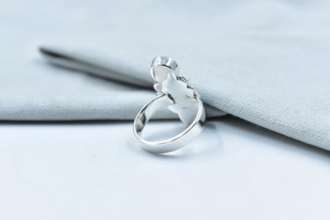 Handmade Mojave Turquoise & Sterling Silver Adjustable Ring