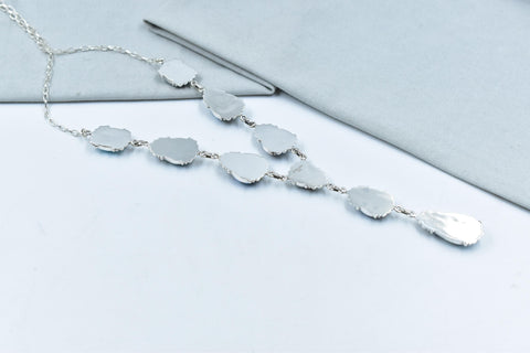 Handmade Golden Hill Turquoise & Sterling Silver Necklace with 22 inch Adjustable Chain