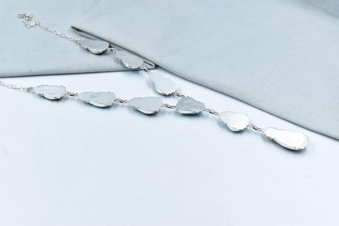 Handmade Royston Turquoise & Sterling Silver Necklace with 22 inch Adjustable Chain