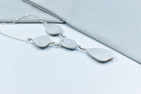 Handmade Royston Turquoise & Sterling Silver Necklace with 18 inch Adjustable Chain