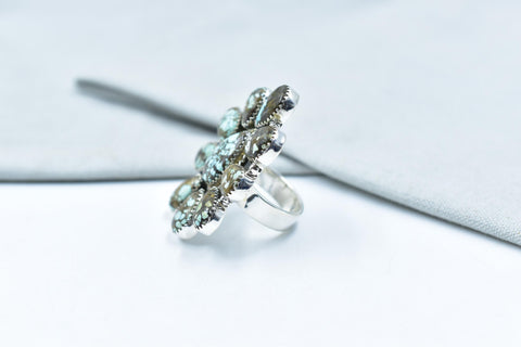 Handmade Dry Creek Turquoise & Sterling Silver Adjustable Ring