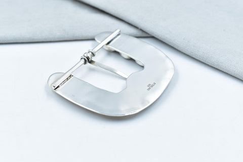 Handmade White Buffalo & Sterling Silver Statement Belt Buckles