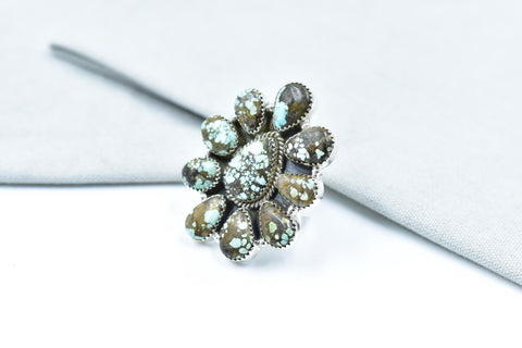 Handmade Dry Creek Turquoise & Sterling Silver Adjustable Ring