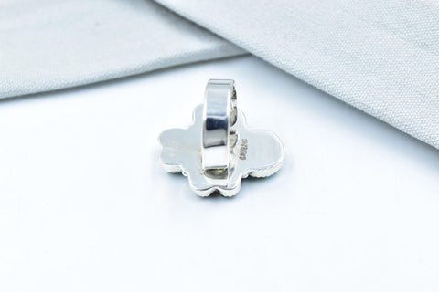 Handmade Number 8 Turquoise & Sterling Silver Adjustable Ring