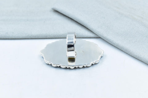 Handmade Golden Hill Turquoise & Sterling Silver Ring Adjustable Ring