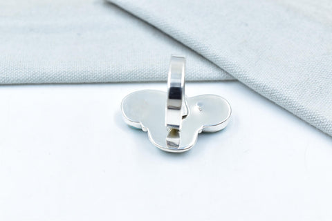 Handmade Number 8 Turquoise & Sterling Silver Adjustable Ring