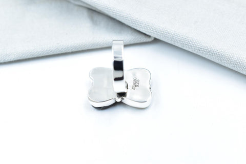 Handmade White Buffalo & Sterling Silver Adjustable Ring