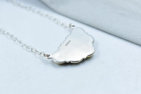 Handmade Palomino Sterling Silver Necklace with 18 inch Adjustable Chain