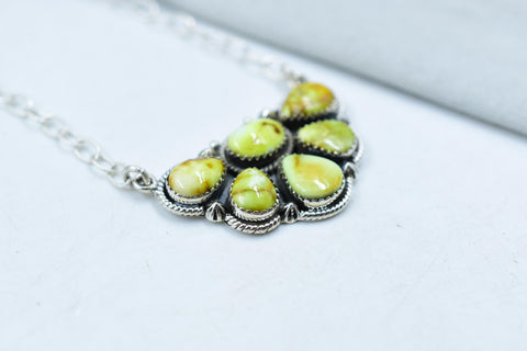 Handmade Palomino Sterling Silver Necklace with 18 inch Adjustable Chain
