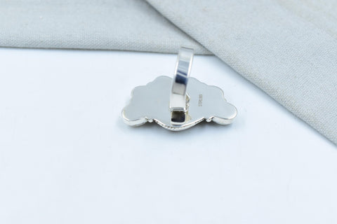 Handmade Wild Horse & Sterling Silver Adjustable Cactus Ring