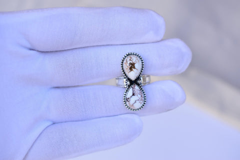 Handmade Wild Horse & Sterling Silver Adjustable Ring