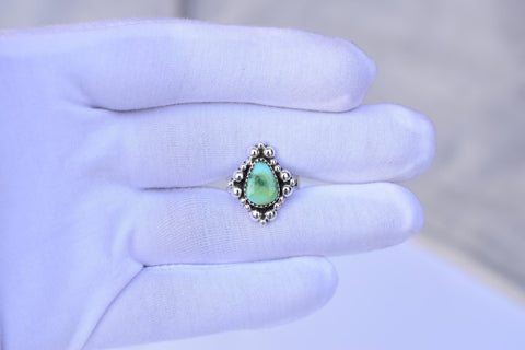 Handmade Sonoran Mountain Turquoise & Sterling Silver Adjustable Ring